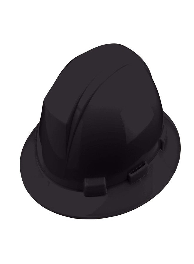 Dynamic Kilimanjaro Full Brim Hard Hat, HDPE Shell, Type 2, Class E, Foam Impact Liner, 4-Point Suspension, Wheel Ratchet Adjustment, Black (280-HP642R-11)