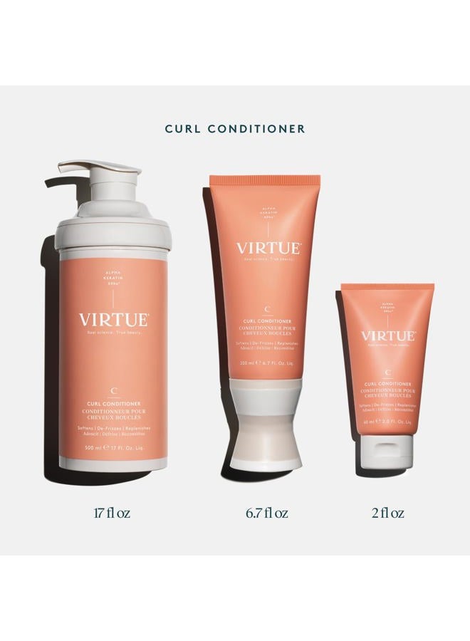 VIRTUE Curl Conditioner with Jojoba Oil, Sulfate Free, Hydrates, Nourishes & Repairs Curly Hair with Frizz Control, Color Safe - Image 5