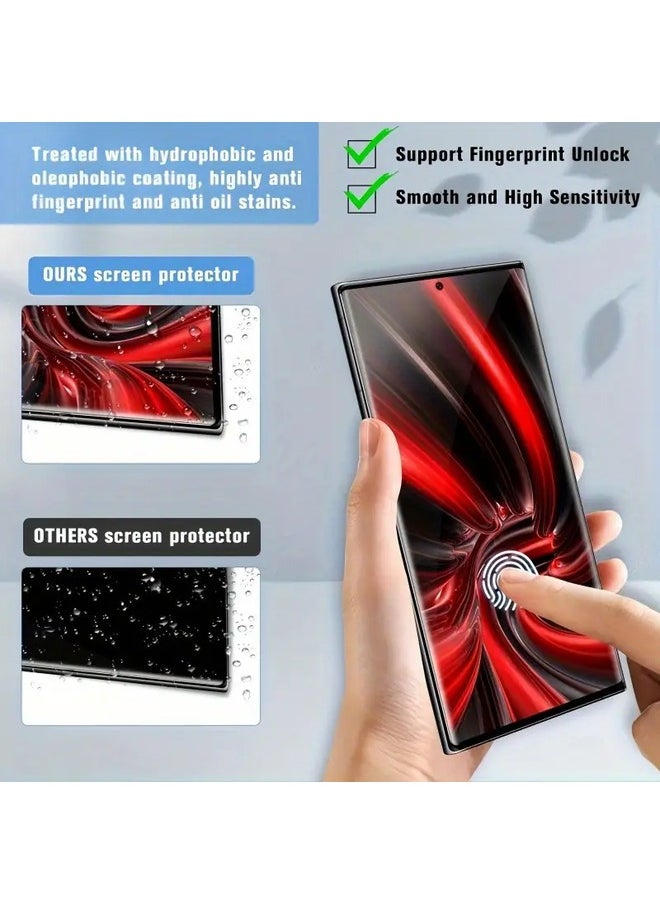 Generic Samsung Galaxy S25 Ultra - UV Liquid Glue Full Curved Coverage Tempered Glass Screen Protector  - Image 3