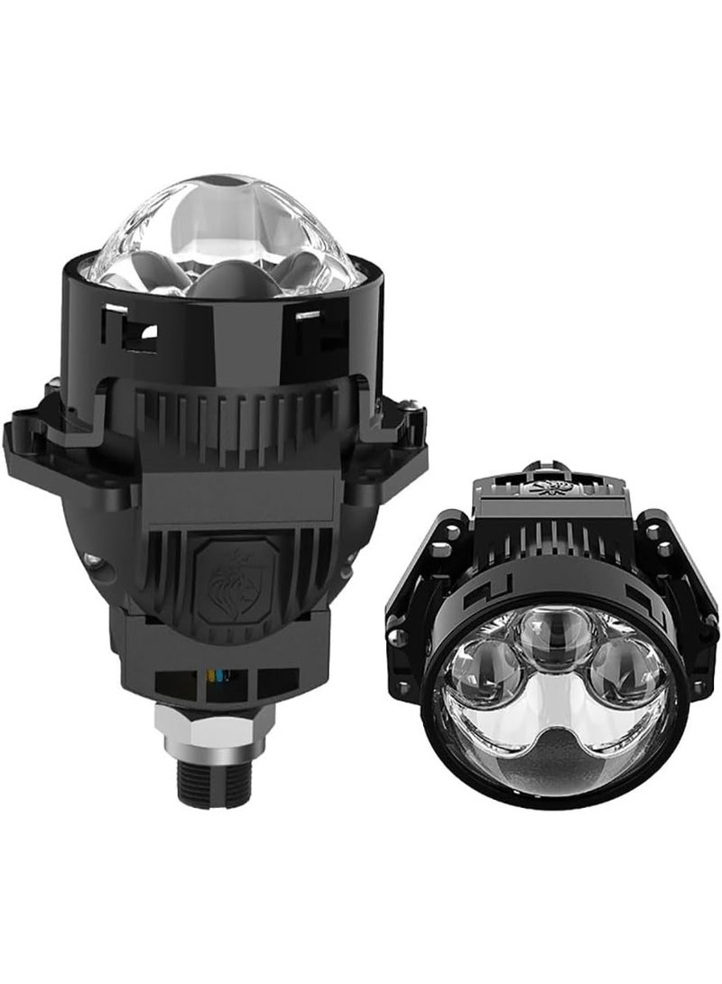 VAHID E31 LED Headlight Projector with 3 Lasers, 12V and 24 V Available, 6000K, 3.0 Inches - Image 1