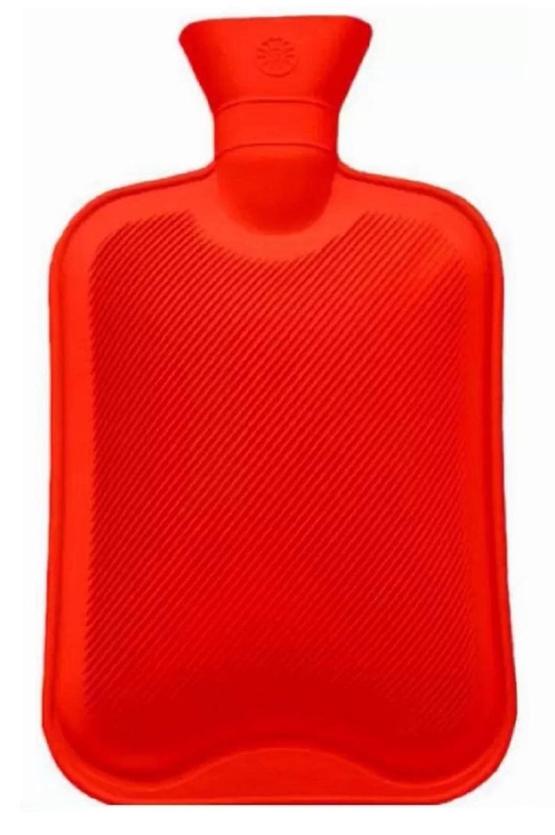 MedFest MedFest Royal Rubber Hot Water Non Electric Bottle Bag for Muscle Pain Relief Heating Pad Back Pain Relief Cramps Heat Therapy Pouch 2 Litre Red Men and Women 