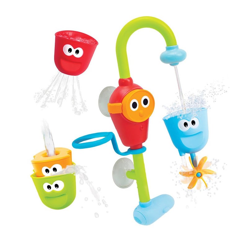 Yookidoo Toddler And Baby Bath Toy (Ages 1-3): Flow N Fill Spout-3 Stackable Play Cups - Battery Operated Moveable Hose Toy And Tumblers With Multiple Play Aspects - Make Bath Time Maigcal (No Mold) - Image 2