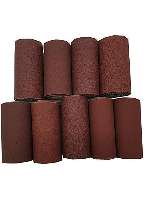 SARRAH Sarrah Exclusive Silicon CarbideAluminium Oxide 50 60 80 100 120 150 180 220 320 Grit 4inch Wide Sand Paper Emery Cloth Roll for Grinding Polishing Wood Working Metals Automotive 9 m  - Image 1