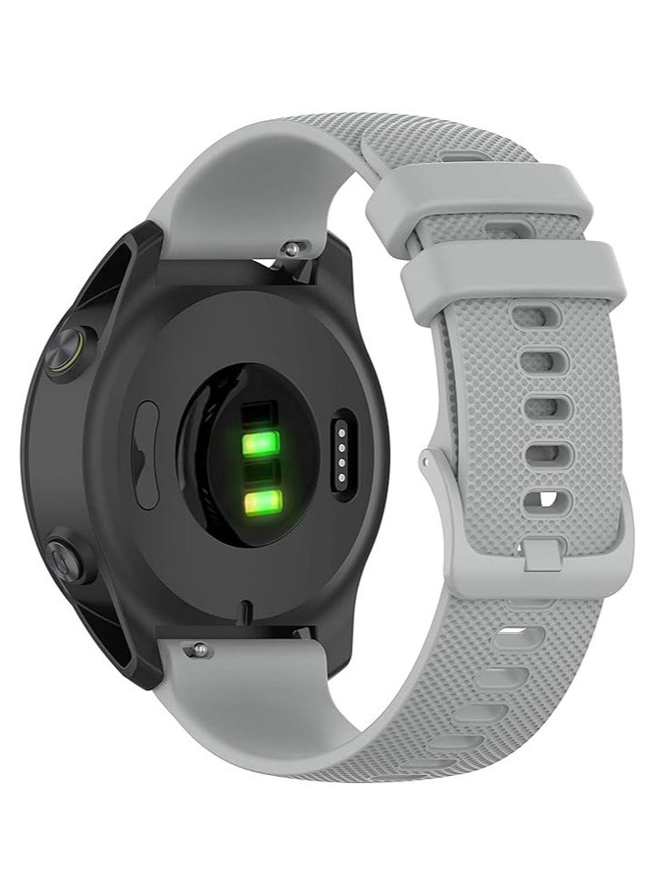 Soft Silicone Strap for Samsung Galaxy Active Watch 2,40/44mm/Clock 3,41mm, Men and Women-20mm