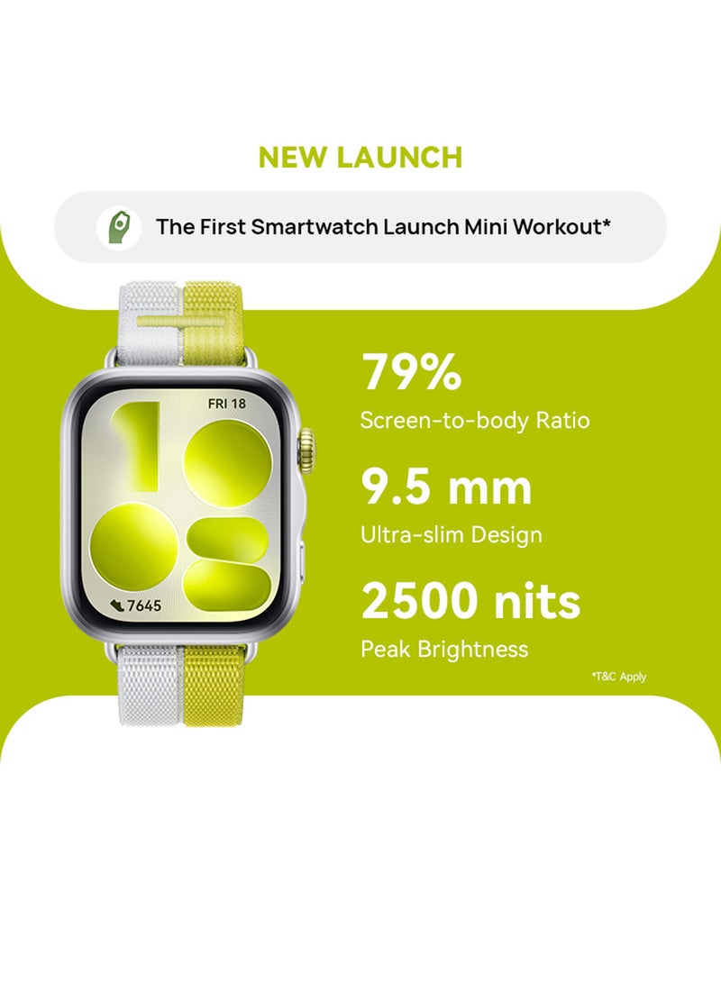 HUAWEI WATCH FIT 5 Smart Watch, Mini Workout, Sleep & Health Monitor for Men&Women, Heart Rate Tracker, SpO₂, GPS, iOS & Android Compatible, Up to 10-Day Battery Life, silver - Image 1