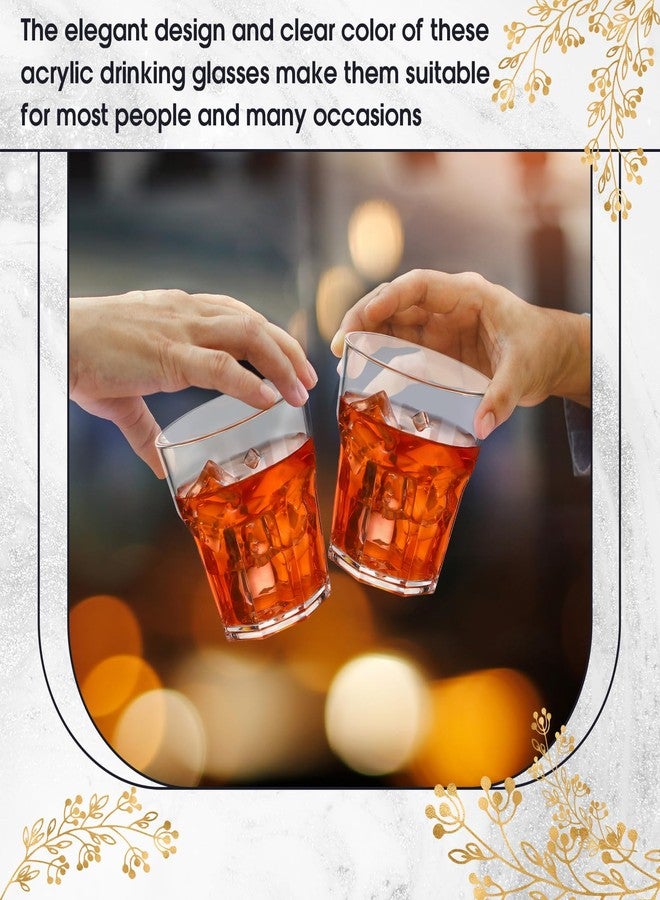 Tioncy 30 Pcs Acrylic Whiskey Glasses Shot Glasses For liqueur Unbreakable Stackable Beer glass for Drinking Water Vodka Cocktail Beer Party Bar(9 oz) - Image 5