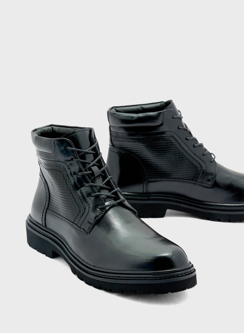 Robert Wood Casual Ankle Lace Up Boots  - Image 4