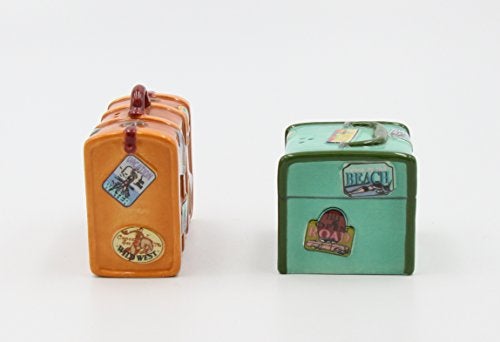 Appletree Design Road Trip Luggage Salt and Pepper Set, 2-3/8-Inch, 1-3/4-Inch - Image 3