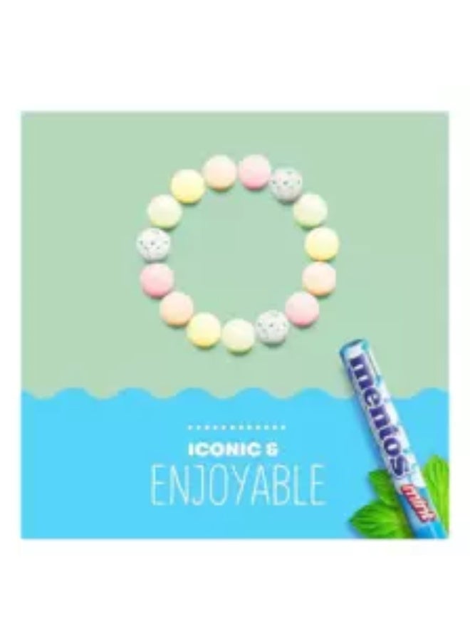 Mentos Mint Chewy Dragees- 14 pcs Roll, 38GM - Image 3