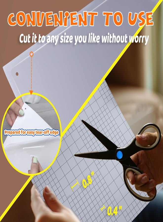 THLHKD Cat Scratch Furniture Protector: 12 Pcs Single Side Couch Protector from Cat Claws with 4 Holes, Easy to Stick & Fix, Furniture Protectors from Cats Scratching(12P+55 Pins) - Image 3