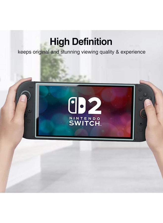 2 Pack Screen Protector for Nintendo Switch 2, Tempered Glass Compatible with Nintendo Switch 2 7.9-inch