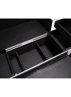 SUNRISE Portable Mobile Rolling Makeup Hair Salon Stylist Train Case Key Black  - Image 5