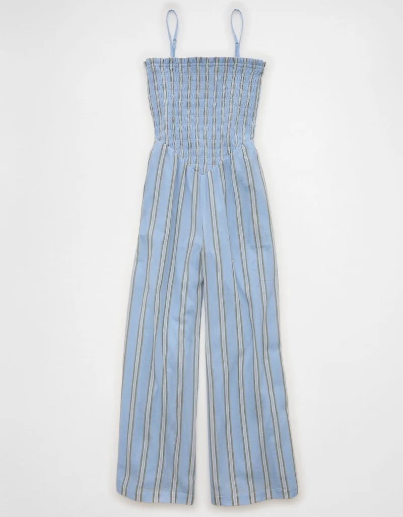 American Eagle  AE Bella Smocked Jumpsuit for Women | Best Price UAE