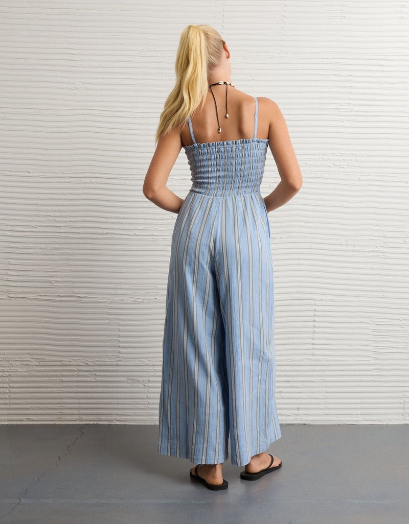 American Eagle AE Bella Smocked Jumpsuit - Image 1