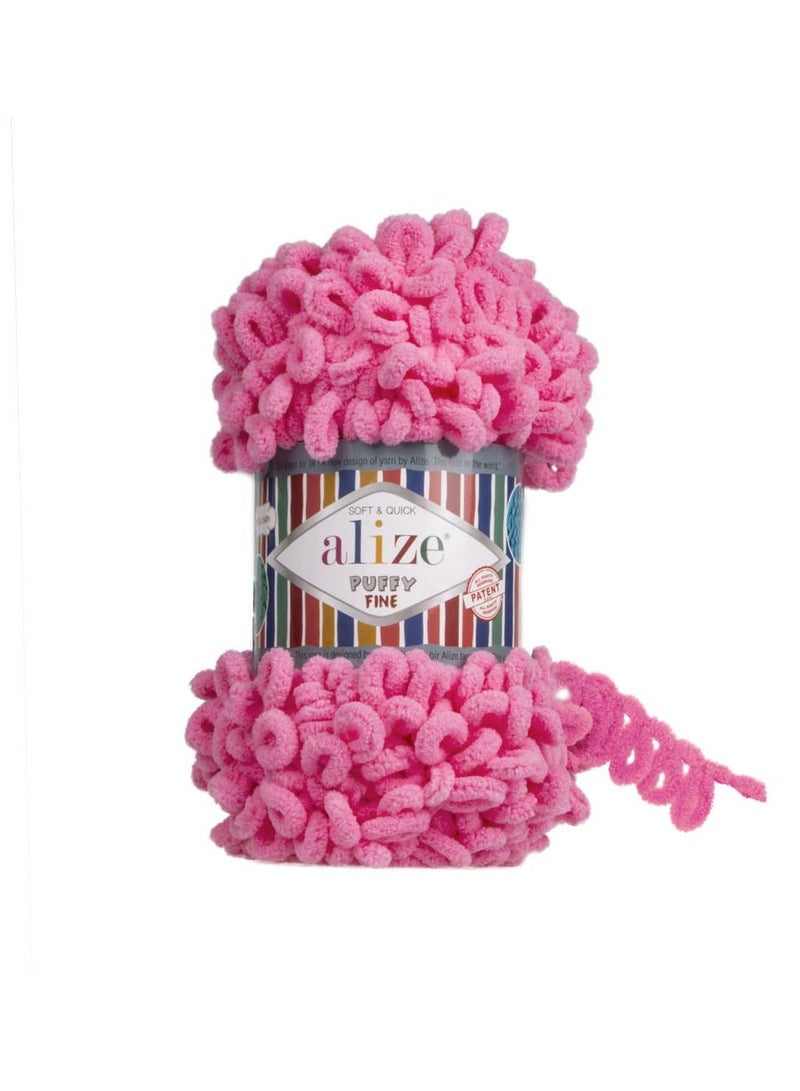 أليز غزل ناعم منتفخ  121 فوشيا