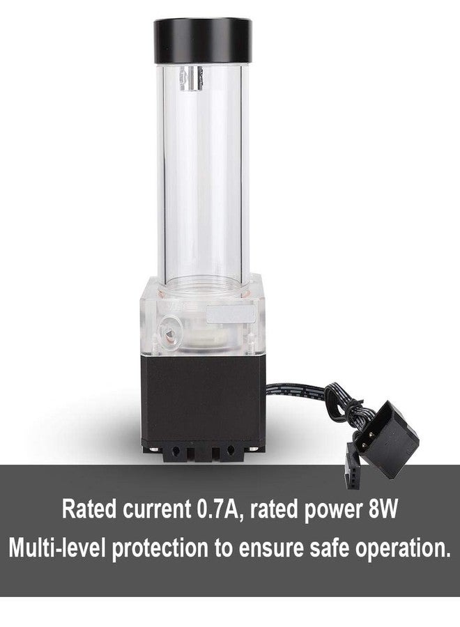 Yoidesu Pump/Reservoir Combo for Water Cooling System,800L / H CPU Water Cooling Pump Radiator,Integrated,POM PMMA PUB-FS6PD-17 (Black) - Image 5