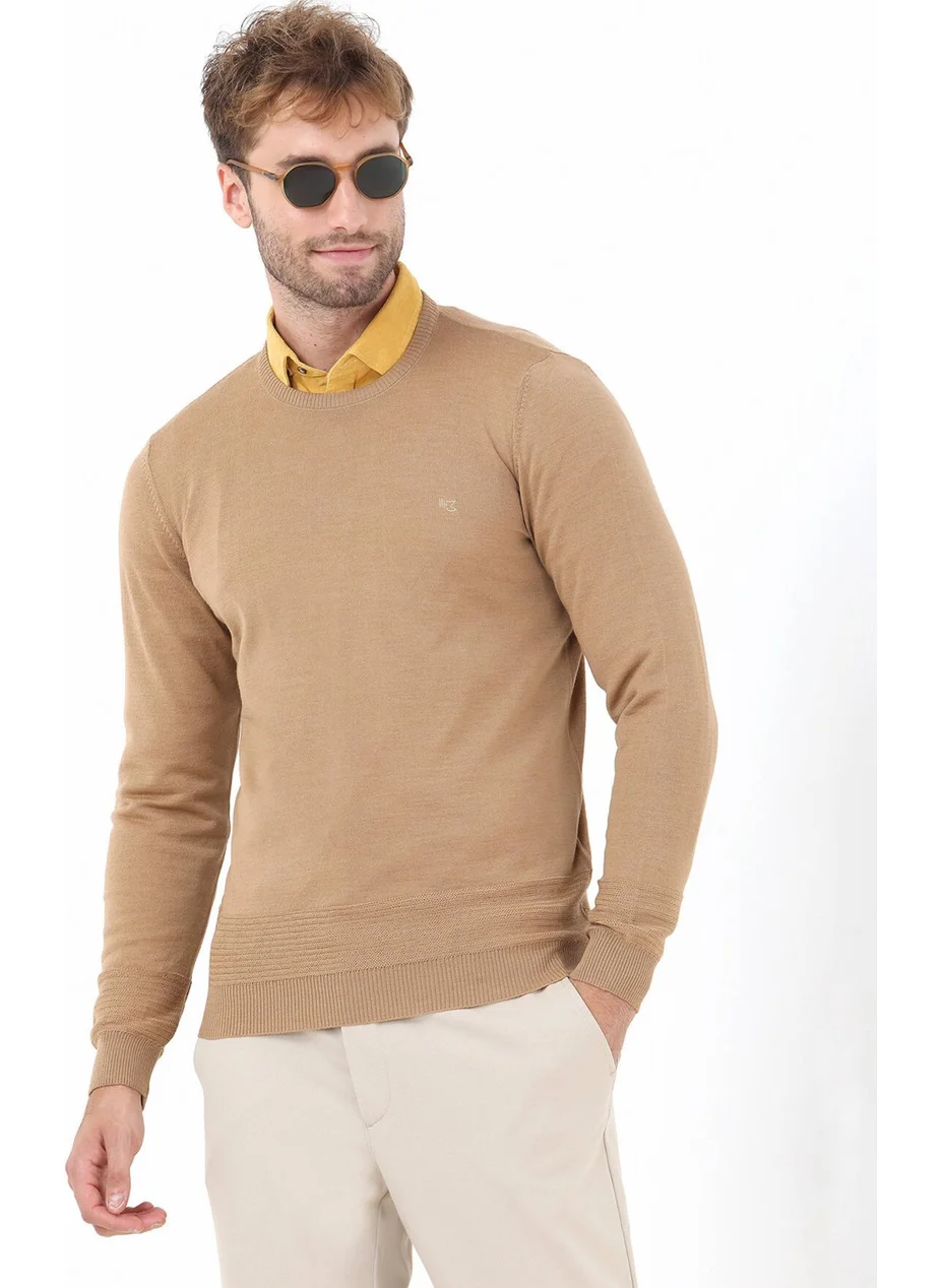 Kip Camel Hair Crew Neck Wool Blend Knitwear