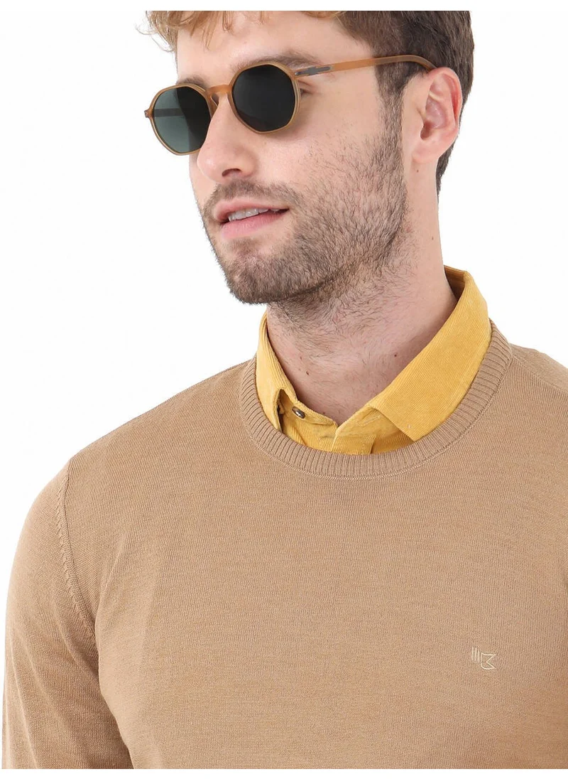 Kip Camel Hair Crew Neck Wool Blend Knitwear
