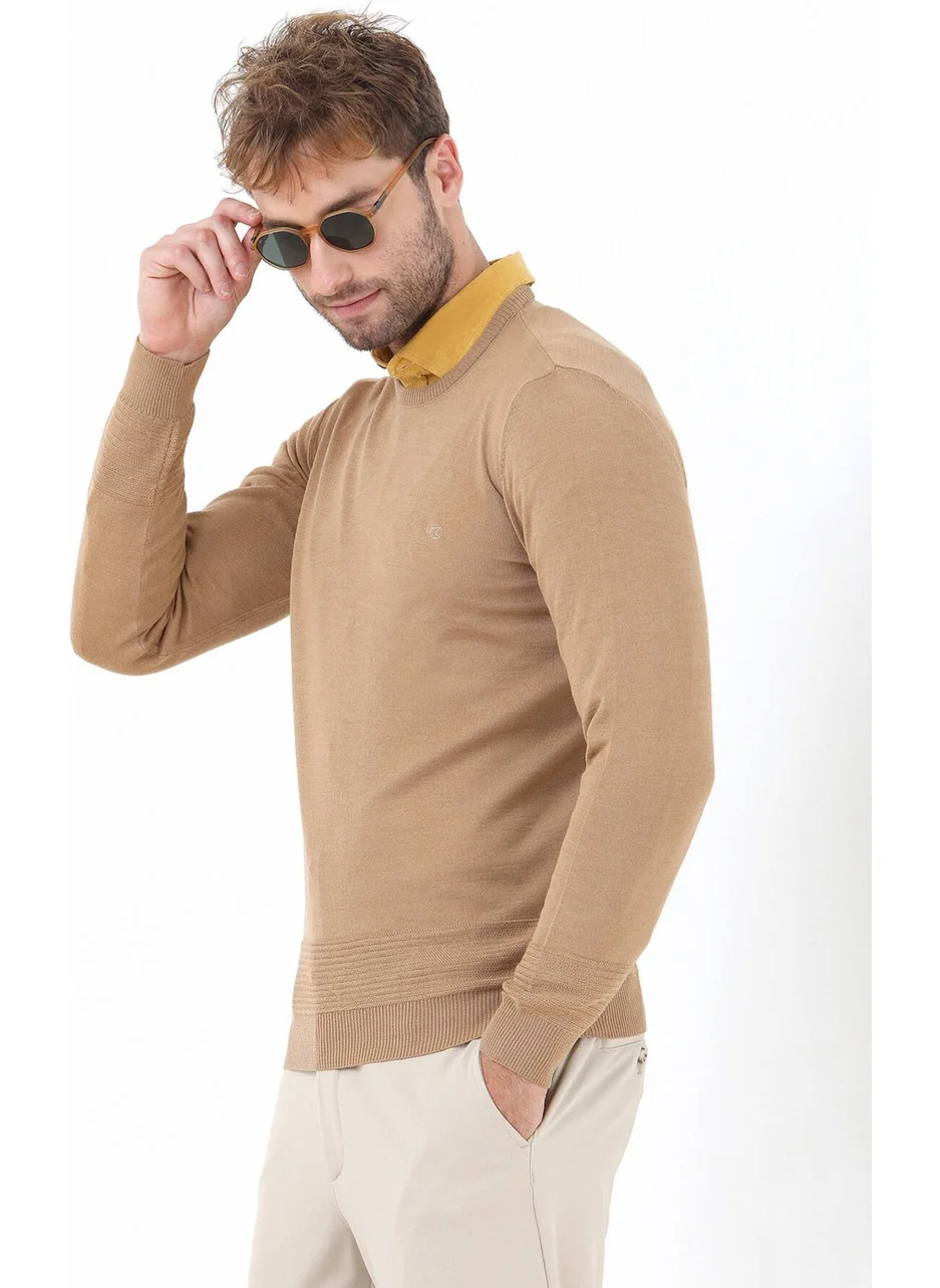 Kip Camel Hair Crew Neck Wool Blend Knitwear