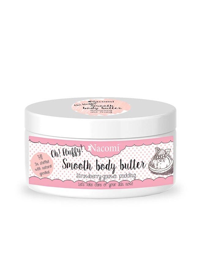 nacomi - Smooth Body Butter - Strawberry & Guava Pudding 100g - Image 1