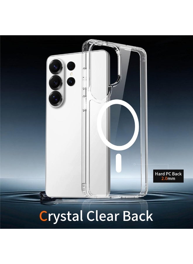 ICARLUS For Samsung Galaxy S26 Ultra Magnetic Case 2.0mm Scratch Resistant TPU + PC Phone Cover - Transparent - Image 2