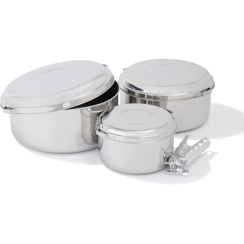 MSR Alpine 4 Stainless Steel Camping Pot Set - Image 2