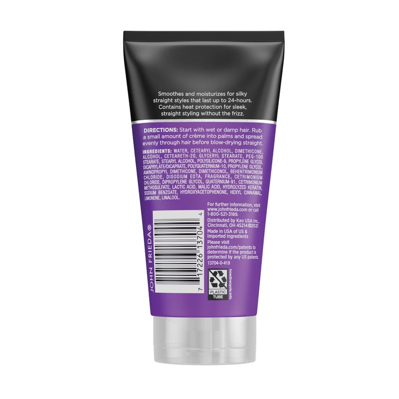 John Frieda Frizz Ease Straight Fixation Styling CrÃ¨me, Straightens Frizzy Hair with Milk Protein & Almond Oil, Sleek & Frizz-Free, with ThermaGuard Heat Protection Against Damage, 5 Oz - Image 5