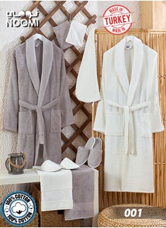 Noomi 11-Piece Modern Turkish Bath Robe Set: An Opulent Fusion of Comfort and Elegance  - Image 1