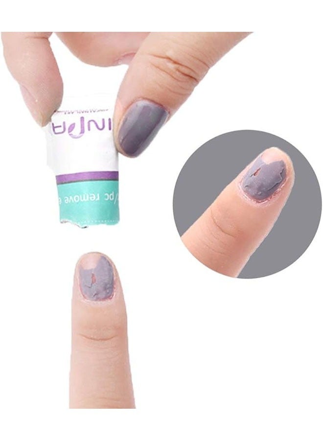 Pinpai 200 Piece Environmental Remover Pad, No Harm To Nails, Quick Removal, Tin Foil Nail Remover Polish Package, Gel Nail Polish Remover Pads - Image 3