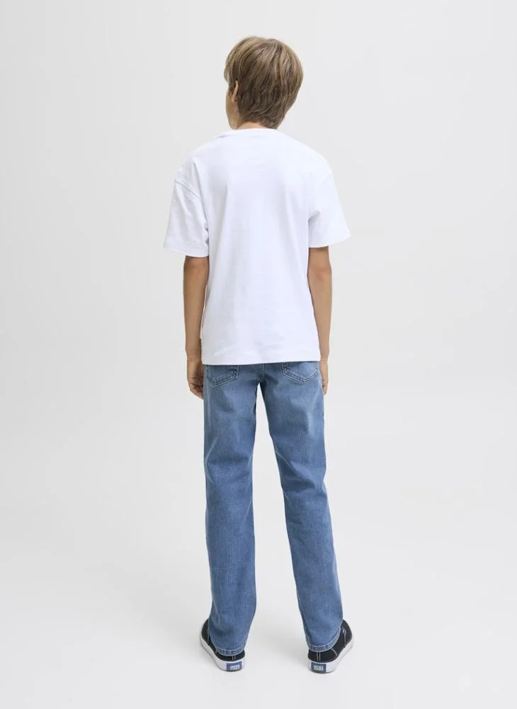 Jack & Jones Junior Kids Jjiclark Jjoriginal Sq 452 Straight Fit Jeans
