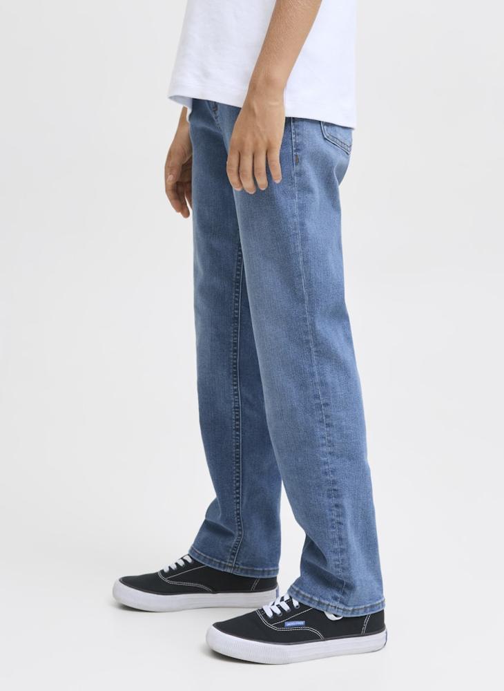 Jack & Jones Junior Kids Jjiclark Jjoriginal Sq 452 Straight Fit Jeans - Image 3