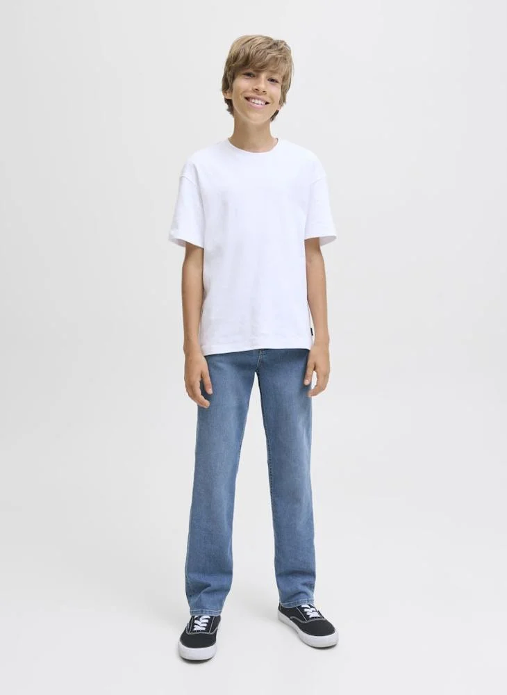 Jack & Jones Junior Kids Jjiclark Jjoriginal Sq 452 Straight Fit Jeans