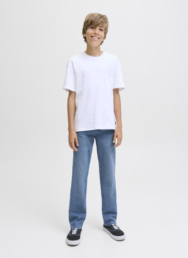 Jack & Jones Junior Kids Jjiclark Jjoriginal Sq 452 Straight Fit Jeans - Image 4