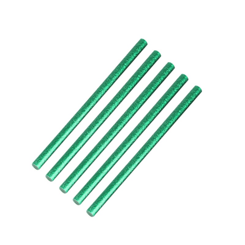 DOITOOL 100pcs Colorful Hot Melt Glue Sticks for High Adhesion Water Resistant Great for More Sparkling Green Color - Image 1