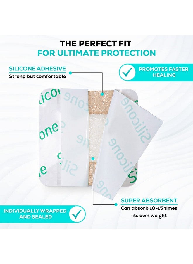 MedVance MedVanceTM Silicone - Bordered Silicone Adhesive Foam Dressing Size 2"x2" (1"x1" Pad), Box of 10 dressings - Image 1