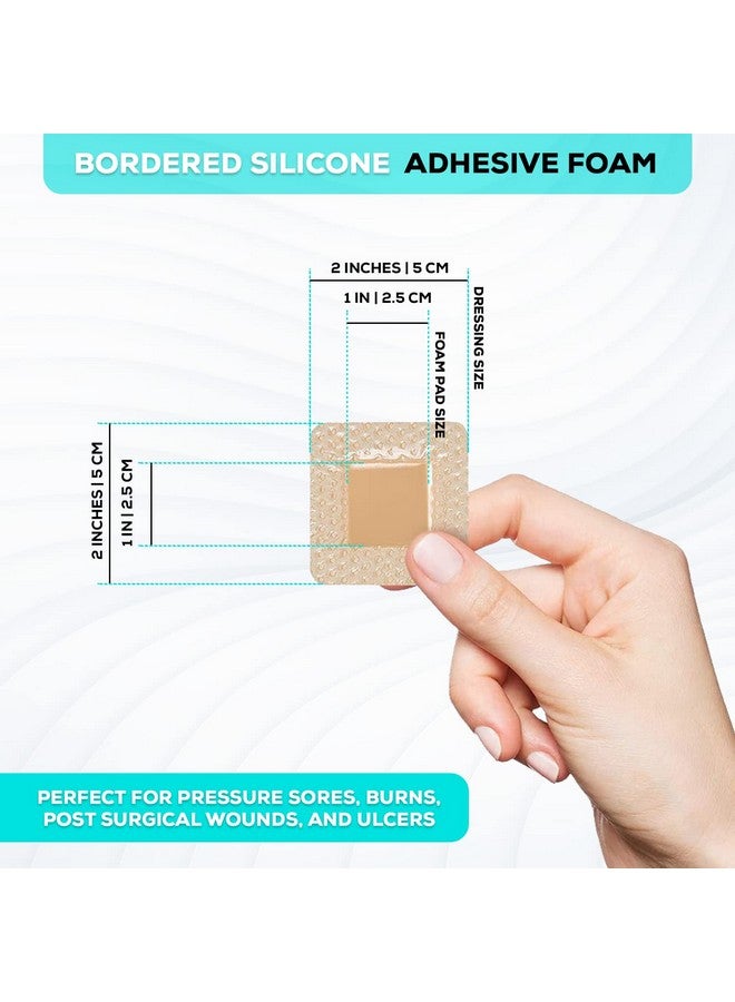 MedVance MedVanceTM Silicone - Bordered Silicone Adhesive Foam Dressing Size 2"x2" (1"x1" Pad), Box of 10 dressings - Image 2