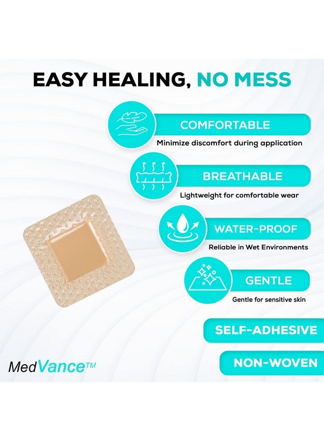 MedVance MedVanceTM Silicone - Bordered Silicone Adhesive Foam Dressing Size 2"x2" (1"x1" Pad), Box of 10 dressings - Image 4