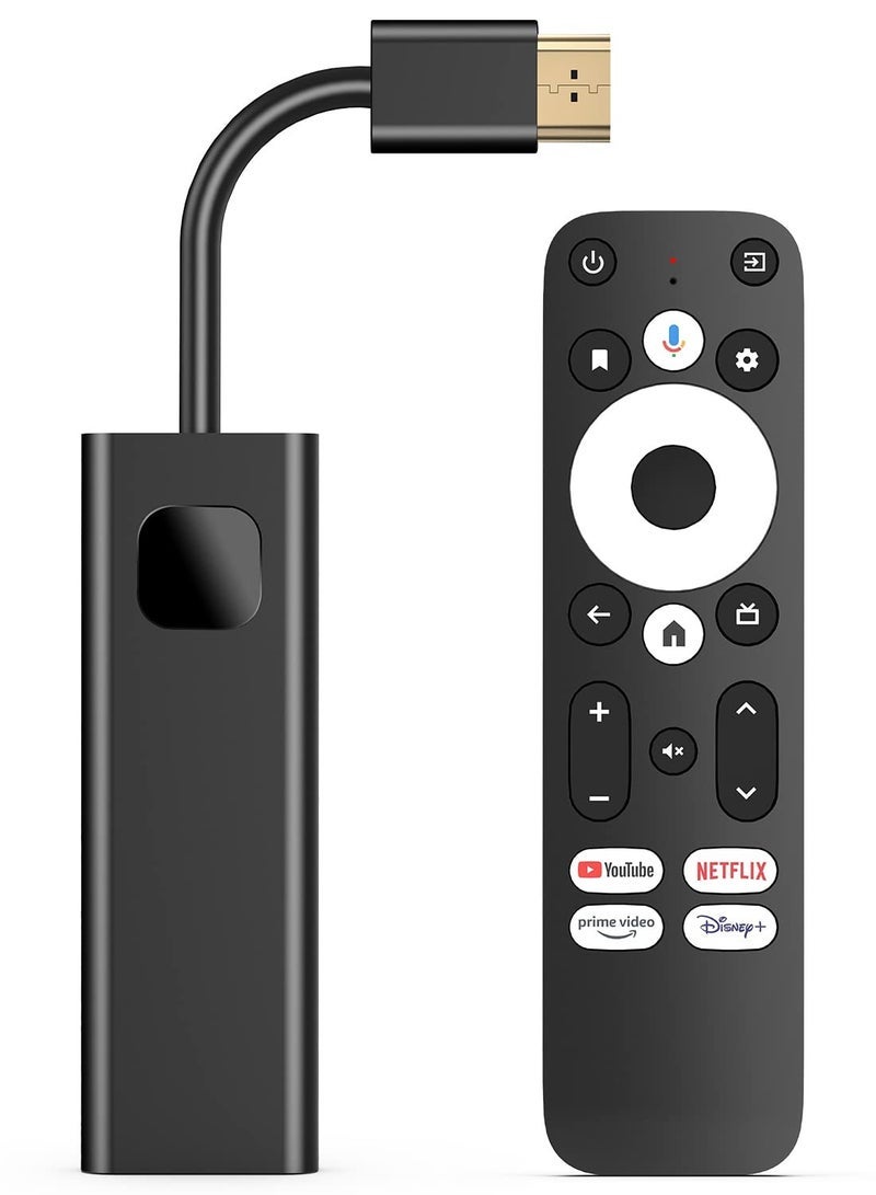 SYOSI Android TV Stick, Google Certified Stick 4K Streaming Device Google Chromecast Smart TV Stick High Definition Streamer with HDMI Cable and Voice Search Remote for Netflix Certified, Google Assistant - Image 1