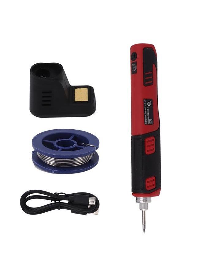 Thoraya - Portable Cordless Soldering Iron Kit Cordless Soldering Iron with Rechargeable Lithium Ion Battery Red - Image 1