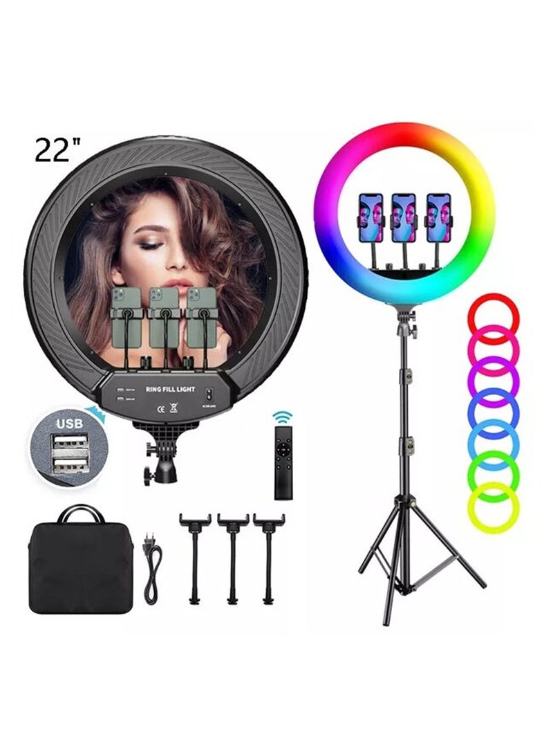 MJ Multicolour RGB LED Soft Ring Light MJ56 - Image 2