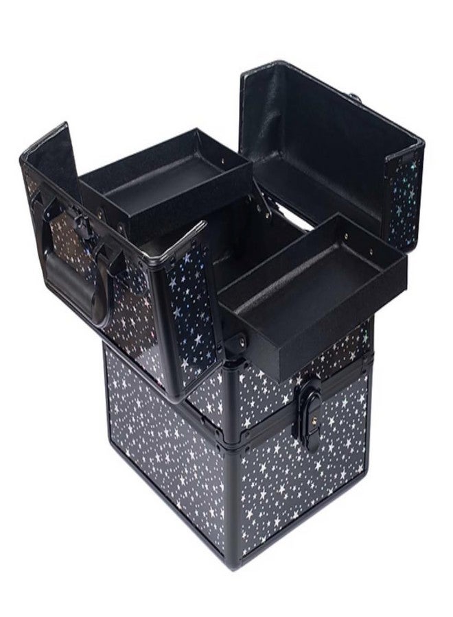 Adson Professional Beauty Makeup Cosmetic Vanity Case/Box (Rose Gold 1) - Image 2