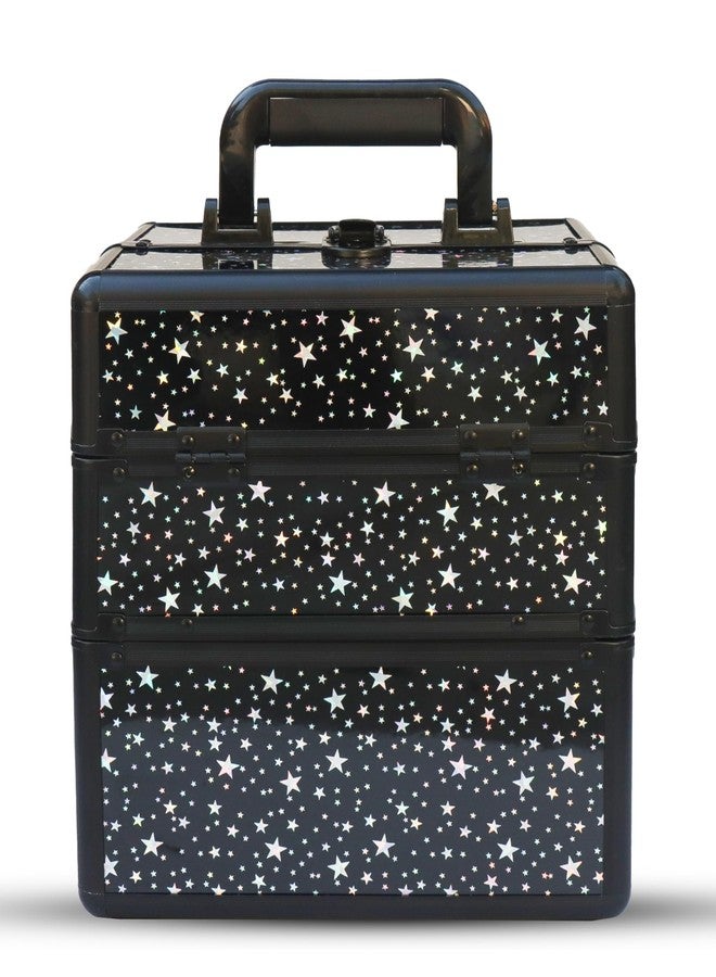 Adson Professional Beauty Makeup Cosmetic Vanity Case/Box (Rose Gold 1) - Image 1