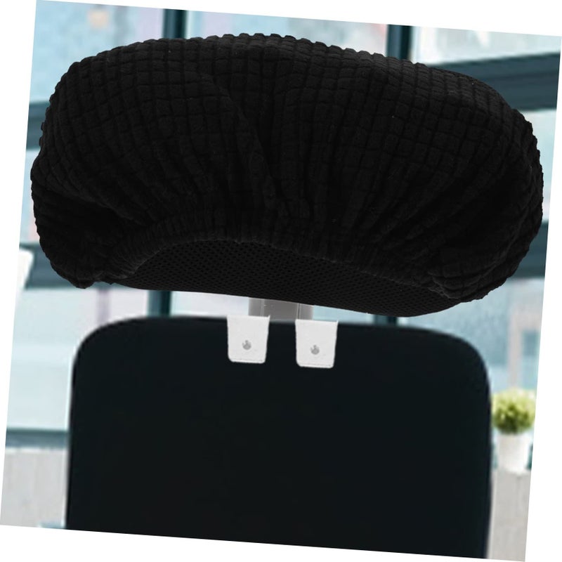 Mesh Office Chair Headrest Cover Adjustable Swivel Chair Head Support Cushion For Gaming And Office Use Black - Image 4