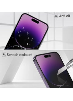 Denx ProCase iPhone Privacy Screen Protector for iPhone 14 Pro Max 2022, 9H Anti Spy Dark Tempered Glass Screen Film Guard for iPhone 14 Pro Max 6.7 Inch, Case Friendly Bubble Free.  - Image 5