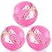 POPLAY 16 Inch Inflatable Beach Balls 3 Pack Glitter Beach Balls Pool Toys with Confetti Sparkling Balls for Kids Toddlers Adults Summer Pool Party Favors - Image 3
