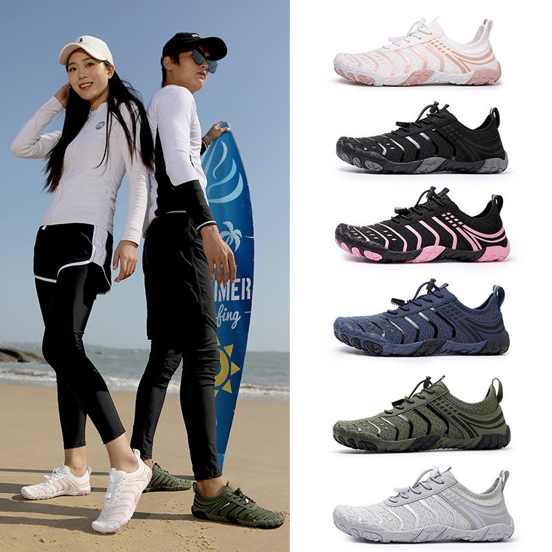 New Beach Shoes, Men''s and Women''s Swimming Shoes, Diving Shoes, Wading Shoes, Couple''s Hiking Shoes, Fitness Five-Finger Shoes - Image 2