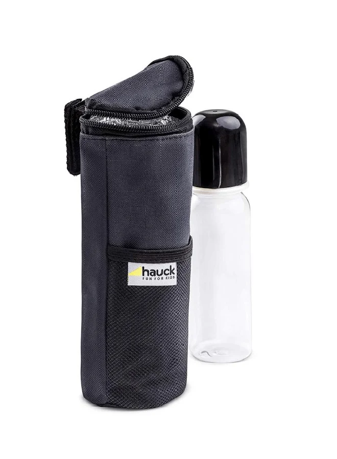 هوك Refresh Me Outdoor Insulated Bottle Bag With Vecro Strap And Mesh Pocket For Pram Stroller Pushchair – Grey