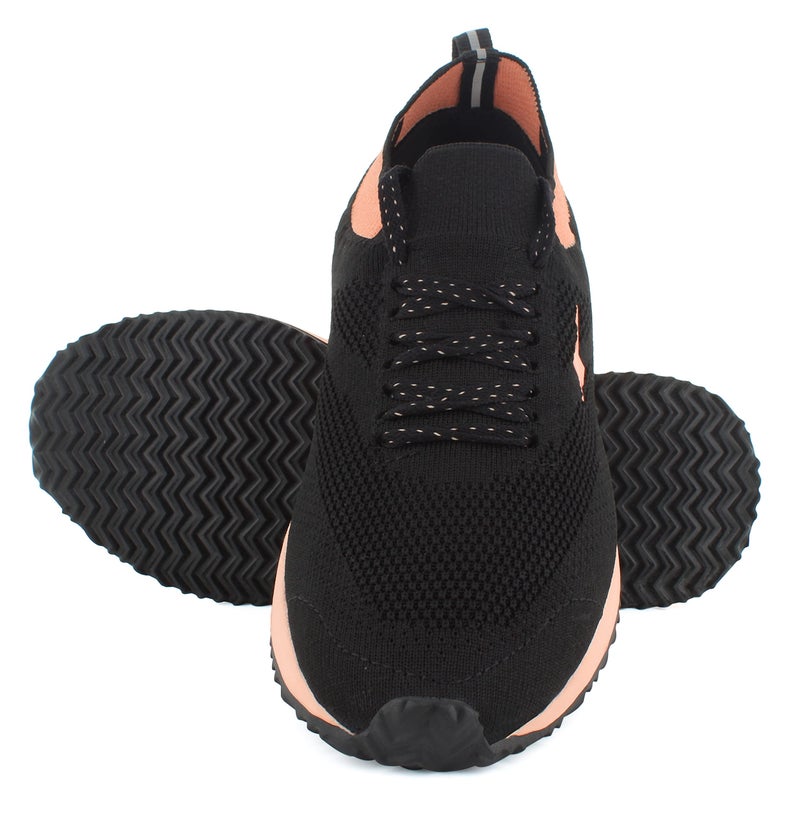 SPARX Women SL-167 Black Peach Sports Shoes (SX0167L_BKPC_0006) - Image 3
