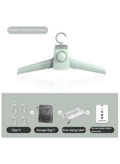 Generic Electric Portable Dryer for Clothes, Mini Clothes Dryer with Shoe Drying Attachment, Foldable Drying Rack, Super Quiet Motor, and UV Light, Compact Travel Dryers for RV and Apartments  - Image 3