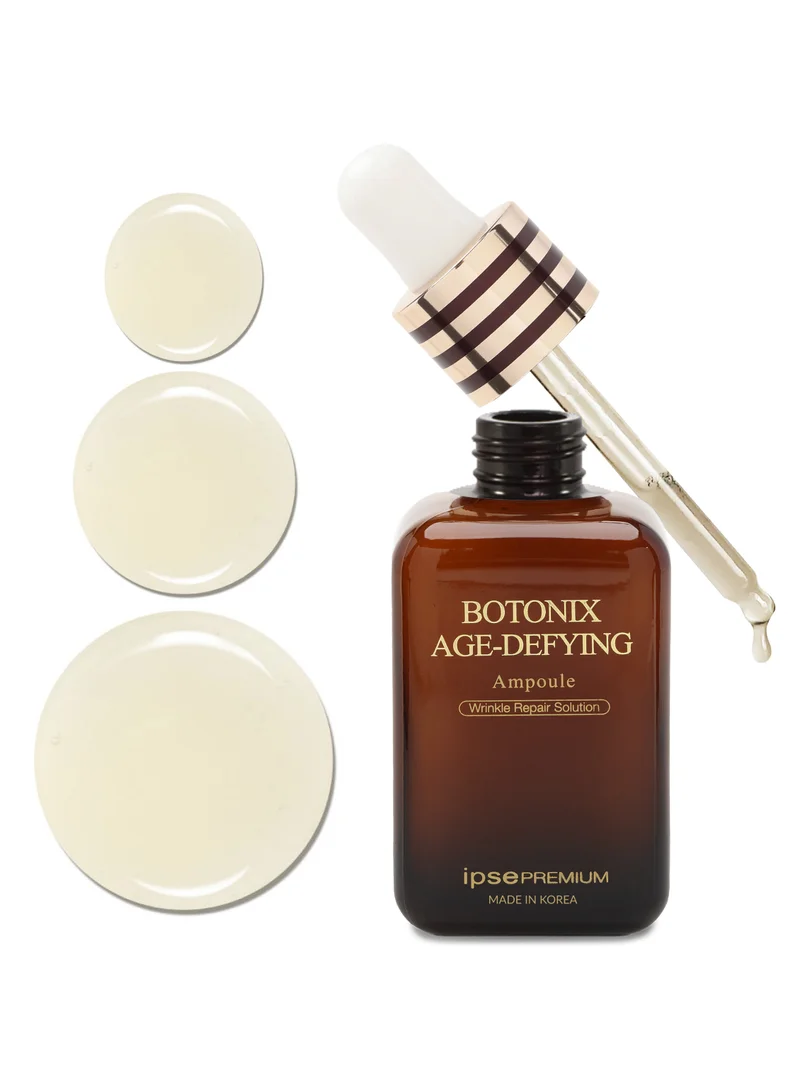 ipsePREMIUM Korean Premium Botonix Ampoule Face & Neck Serum - Skin Care Anti Aging Facial Brightening Serum - Reduce Fine Line, Wrinkle with 24k Gold